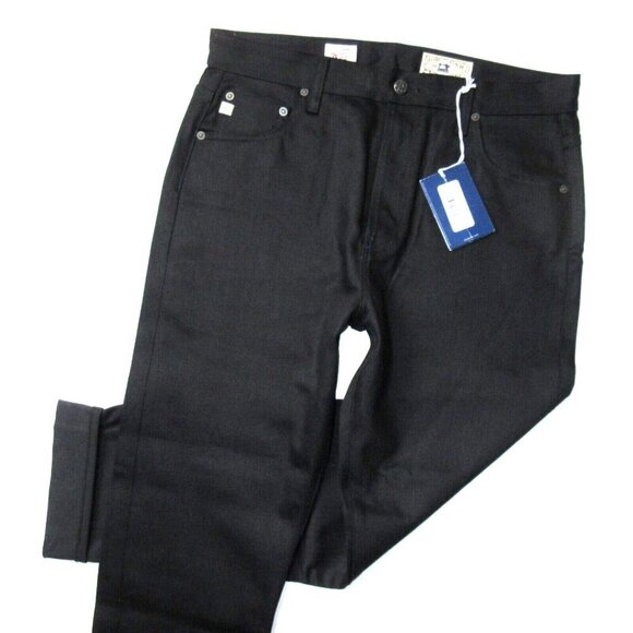 NWT Adriano Goldschmied AG Alexxis Slim in Kobe Black Selvage Jeans 32 - Picture 2 of 10